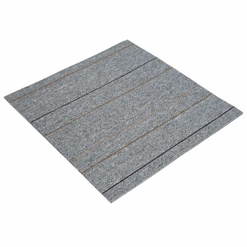 Tepih pločica Svjetlosiva s prugama 50 x 50 cm 20 kom. - Svijetlosiva s prugama 20 Cijena