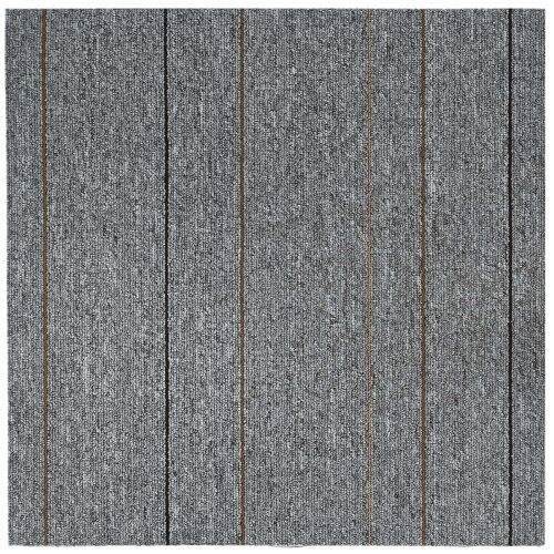 Tepih pločica Svjetlosiva s prugama 50 x 50 cm 20 kom. - Svijetlosiva s prugama 20 Cijena