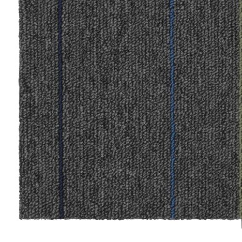 Tepih pločica Srednja siva s prugama 50 x 50 cm 4 kom. - Srednje siva s prugama 4 Cijena