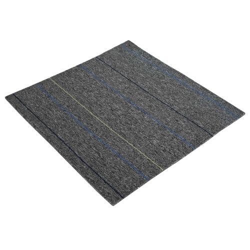 Tepih pločica Srednja siva s prugama 50 x 50 cm 20 kom. - Srednje siva s prugama 20 Cijena