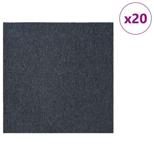 Tepih pločica Plavo Sivo 50 x 50 cm 20 kom. PP i bitumen - Plavo-siva 20 Cijena