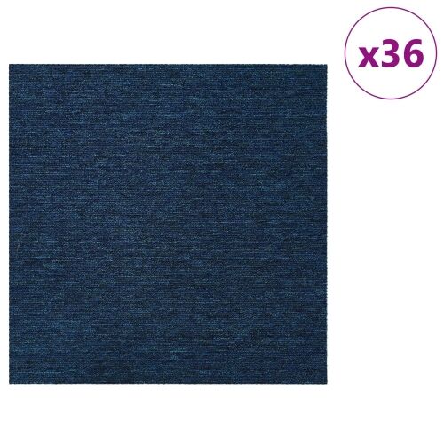 Tepih pločica Plava 50 x 50 cm 36 kom. PP i bitumen - Plava 36 Cijena