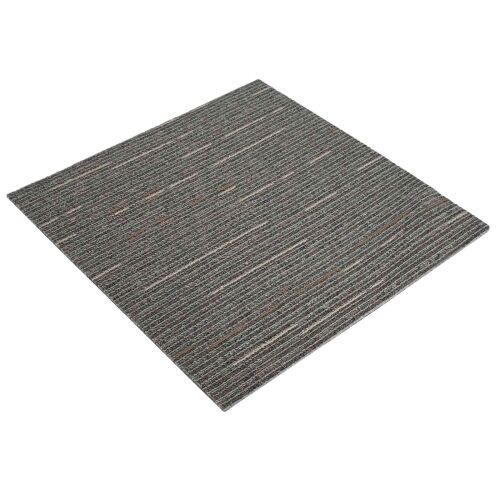 Tepih pločica Prugasta tamnosmeđa 50 x 50 cm 4 kom. - Prugasta tamnosmeđa 4 Cijena