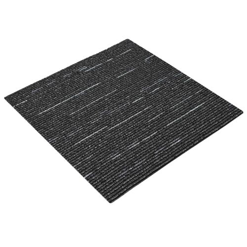 Tepih pločica Prugasta Crna 50 x 50 cm 4 kom. PP i bitumen - Prugasta crna 4 Cijena
