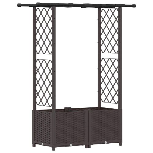 Povišeni krevet s mrežom i krovom Smeđa 124,5 x 40 x 136 cm PP - Smeđa 124,5 x 40 x 138 cm s ravnim krovom (2 bočna mreža) Cijena