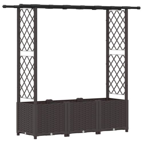 Povišeni krevet s mrežom i krovom Smeđa 162,5 x 40 x 136 cm PP - Smeđa 162,5 x 40 x 138 cm s ravnim krovom (2 bočna mreža) Cijena
