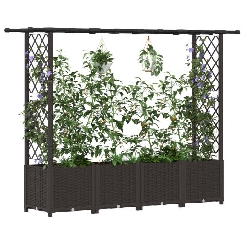 Povišeni krevet s mrežom i krovom Smeđa 203 x 40 x 136 cm PP - Smeđa 203 x 40 x 138 cm s ravnim krovom (2 bočna mreža) Cijena