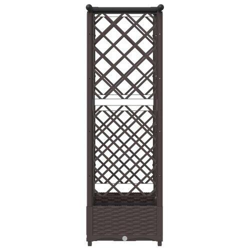 Povišeni krevet s mrežom i krovom Smeđa 124 x 40 x 121 cm PP - Smeđa 124 x 40 x 123 cm s ravnim krovom (3 bočna mreža) Cijena