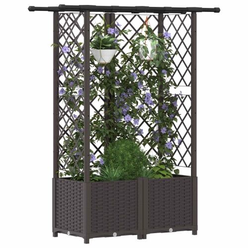 Povišeni krevet s mrežom i krovom Smeđa 124 x 40 x 136 cm PP - Smeđa 124 x 40 x 138 cm s ravnim krovom (3 bočna mreža) Cijena