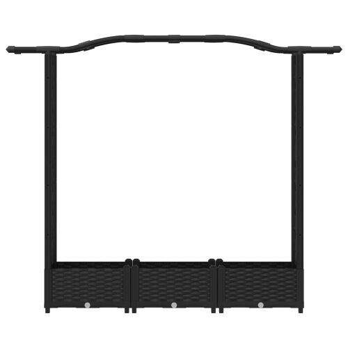 Povišeni krevet s mrežom i krovom Crna 169 x 40 x 123 cm PP - Crna 169 x 40 x 125 cm s krovom u obliku lukova (2 bočna mreža) Cijena