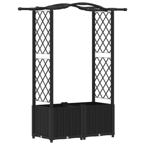 Povišeni krevet s mrežom i krovom Crna 125 x 40 x 138 cm PP - Crna 125 x 40 x 138 cm s krovom u obliku lukova (2 bočna mreža) Cijena