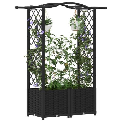 Povišeni krevet s mrežom i krovom Crna 125 x 40 x 138 cm PP - Crna 125 x 40 x 138 cm s krovom u obliku lukova (2 bočna mreža) Cijena