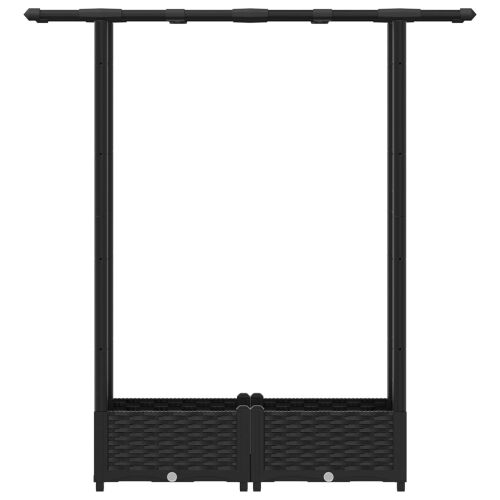 Povišeni krevet s mrežom i krovom Crna 122,5 x 40 x 121 cm PP - Crna 122,5 x 40 x 123 cm s ravnim krovom (2 bočna mreža) Cijena