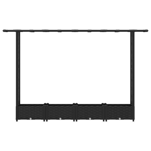 Povišeni krevet s mrežom i krovom Crna 203 x 40 x 121 cm PP - Crna 203 x 40 x 123 cm s ravnim krovom (2 bočna mreža) Cijena