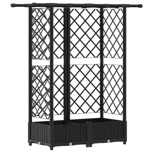 Povišeni krevet s mrežom i krovom Crna 124 x 40 x 121 cm PP - Crna 124 x 40 x 123 cm s ravnim krovom (3 bočna mreža) Cijena