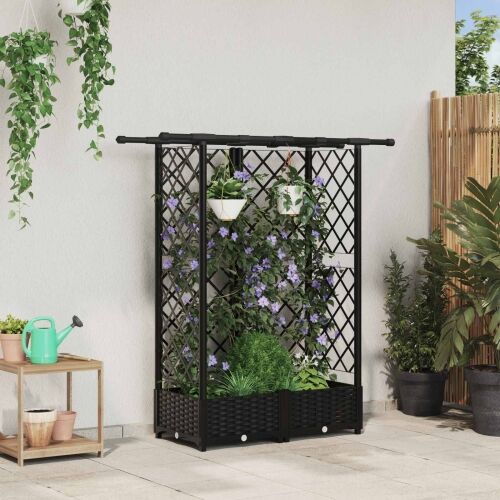Povišeni krevet s mrežom i krovom Crna 124 x 40 x 121 cm PP - Crna 124 x 40 x 123 cm s ravnim krovom (3 bočna mreža) Cijena