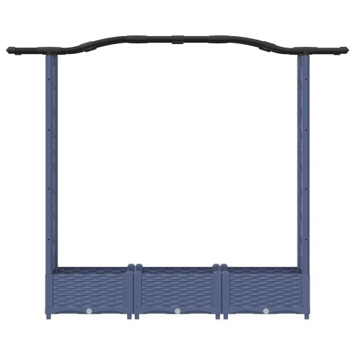 Povišeni krevet s mrežom i krovom Siva 169 x 40 x 123 cm PP - Siva 169 x 40 x 125 cm s krovom u obliku lukova (2 bočna mreža) Cijena