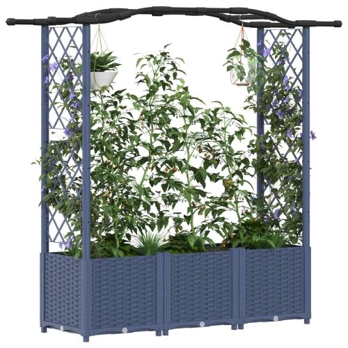 Povišeni krevet s mrežom i krovom Siva 164 x 40 x 138 cm PP - Siva 164 x 40 x 142 cm s krovom u obliku lukova (2 bočna mreža) Cijena