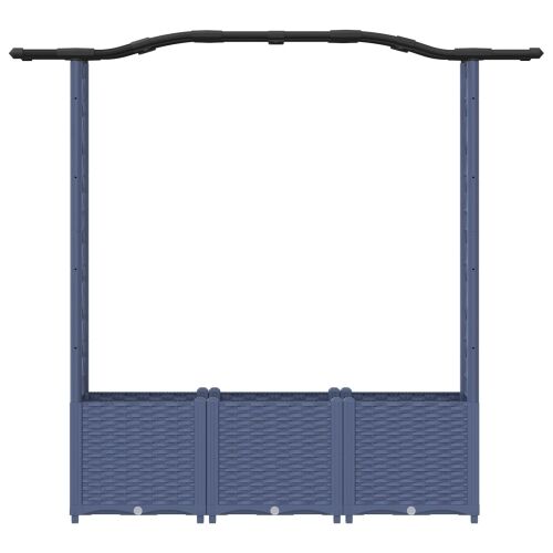 Povišeni krevet s mrežom i krovom Siva 164 x 40 x 138 cm PP - Siva 164 x 40 x 142 cm s krovom u obliku lukova (2 bočna mreža) Cijena