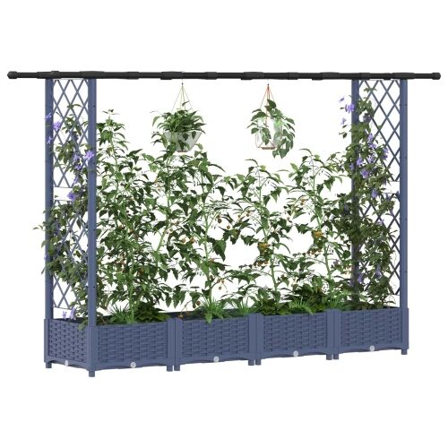 Povišeni krevet s mrežom i krovom Siva 203 x 40 x 121 cm PP - Siva 203 x 40 x 123 cm s ravnim krovom (2 bočna mreža) Cijena