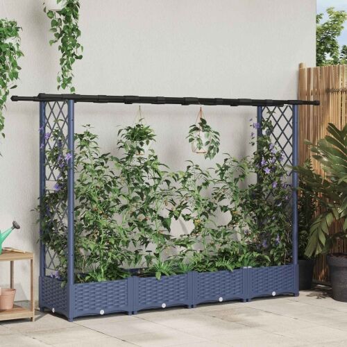 Povišeni krevet s mrežom i krovom Siva 203 x 40 x 121 cm PP - Siva 203 x 40 x 123 cm s ravnim krovom (2 bočna mreža) Cijena