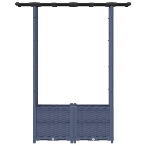 Povišeni krevet s mrežom i krovom Siva 124,5 x 40 x 136 cm PP - Siva 124,5 x 40 x 138 cm s ravnim krovom (2 bočna mreža) Cijena