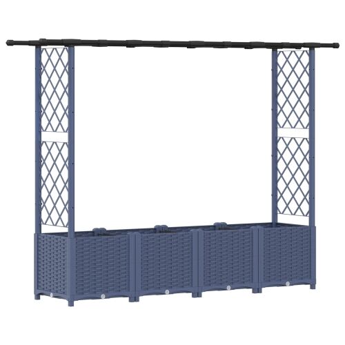 Povišeni krevet s mrežom i krovom Siva 203 x 40 x 136 cm PP - Siva 203 x 40 x 138 cm s ravnim krovom (2 bočna mreža) Cijena