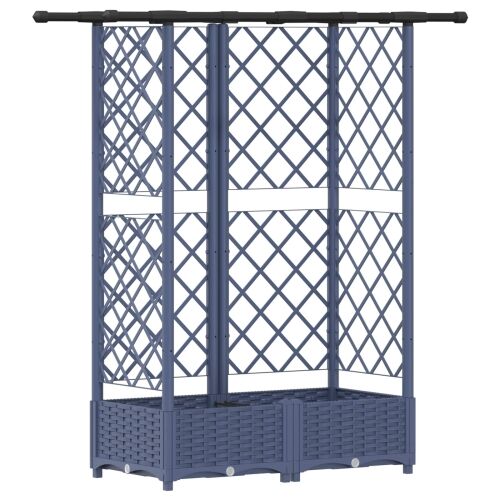 Povišeni krevet s mrežom i krovom Siva 124 x 40 x 121 cm PP - Siva 124 x 40 x 123 cm s ravnim krovom (3 bočna mreža) Cijena