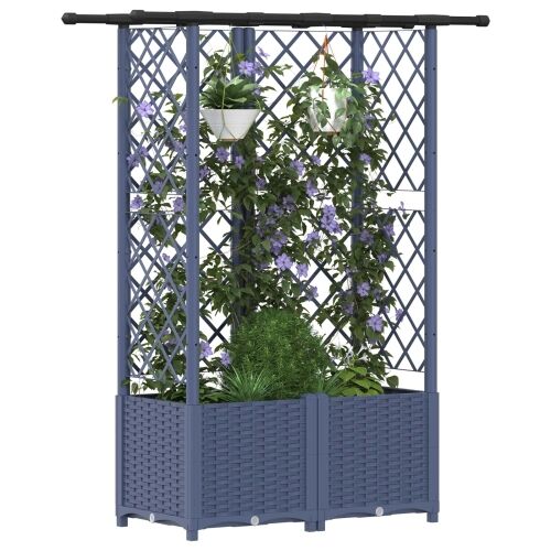 Povišeni krevet s mrežom i krovom Siva 124 x 40 x 136 cm PP - Siva 124 x 40 x 138 cm s ravnim krovom (3 bočna mreža) Cijena