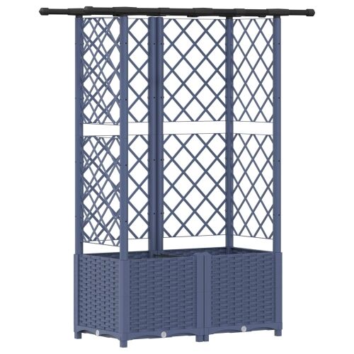 Povišeni krevet s mrežom i krovom Siva 124 x 40 x 136 cm PP - Siva 124 x 40 x 138 cm s ravnim krovom (3 bočna mreža) Cijena