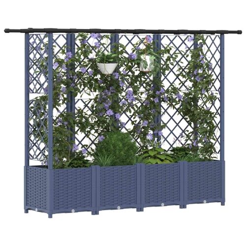 Povišeni krevet s mrežom i krovom Siva 202 x 40 x 136 cm PP - Siva 202 x 40 x 138 cm s ravnim krovom (3 bočna mreža) Cijena
