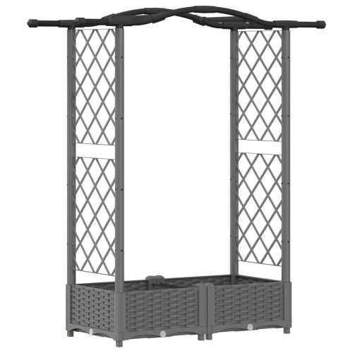 Povišeni krevet s mrežom i krovom Svjetlosiva 124 x 40 x 123 cm - Svjetlosiva 124 x 40 x 125 cm s krovom u obliku lukova (2 bočn Cijena