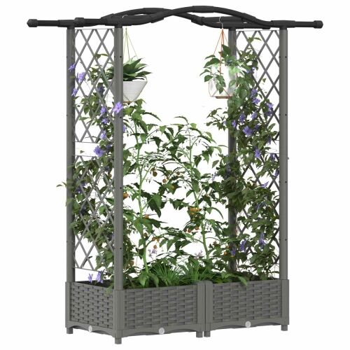 Povišeni krevet s mrežom i krovom Svjetlosiva 124 x 40 x 123 cm - Svjetlosiva 124 x 40 x 125 cm s krovom u obliku lukova (2 bočn Cijena
