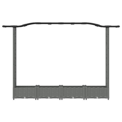 Povišeni krevet s mrežom i krovom Svjetlosiva 207 x 40 x 123 cm - Svjetlosiva 207 x 40 x 126 cm s krovom u obliku lukova (2 bočn Cijena