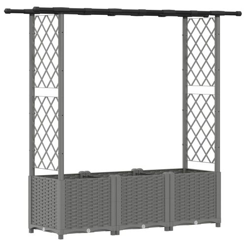 Povišeni krevet s mrežom i krovom Svjetlosiva PP - Svjetlosiva 162,5 x 40 x 138 cm s ravnim krovom (2 bočna mreža) Cijena