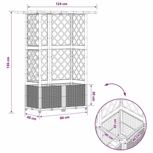 Povišeni krevet s mrežom i krovom Svjetlosiva 124 x 40 x 136 cm - Svjetlosiva 124 x 40 x 138 cm s ravnim krovom (3 bočna mreža) Cijena