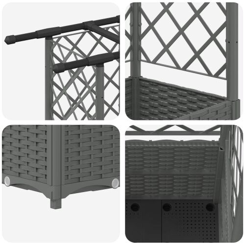 Povišeni krevet s mrežom i krovom Svjetlosiva 202 x 40 x 136 cm - Svjetlosiva 202 x 40 x 138 cm s ravnim krovom (3 bočna mreža) Cijena