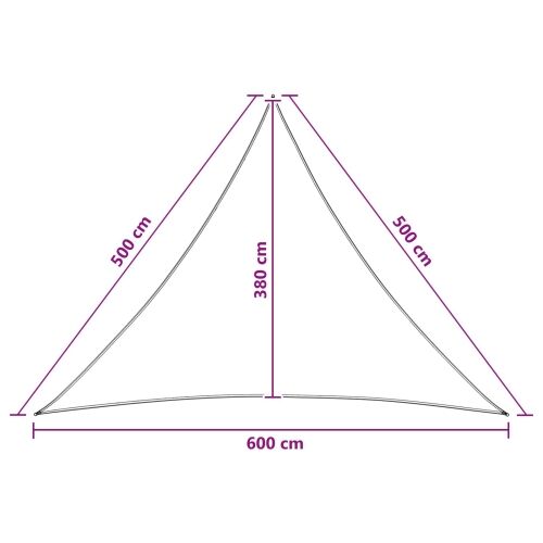 Jedrilica za sunčevu sjenu 5 x 5 x 6 m HDPE Trokutasti - Plava i bijela 5 x 5 x 6 m Cijena
