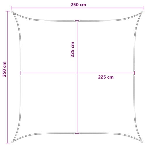 Jedrilica za sunčevu sjenu Svijetlo siva i bijela. 2,5 x 2,5 m - Svijetlosiva i bijela 2,5 x 2,5 m Cijena
