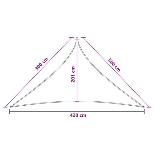 Jedrilica za sunčevu sjenu 3 x 3 x 4,2 m HDPE Trokutasti - Svijetlosiva i bijela 3 x 3 x 4,2 m Cijena