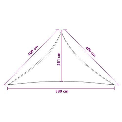 Jedrilica za sunčevu sjenu 4 x 4 x 5,8 m HDPE Trokutasti - Svijetlosiva i bijela 4 x 4 x 5,8 m Cijena