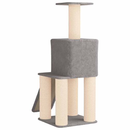 Mačje drvo s sisalnim postoljima za grebanje Svjetlosiva 146 cm - Svjetlosiva Cijena