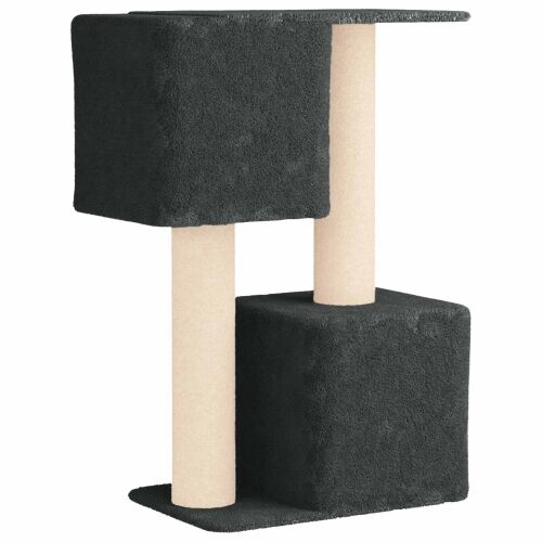 Mačje drvo s sisalnim postoljima za grebanje Tamnosiva 114 cm - Tamnosiva Cijena