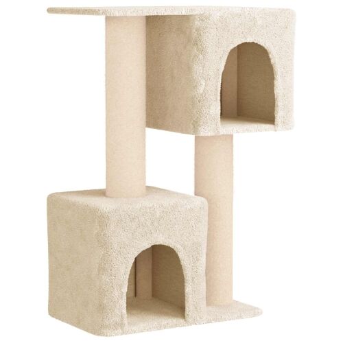 Mačje drvo s sisalnim postoljima za grebanje Krem 114 cm - Krem Cijena