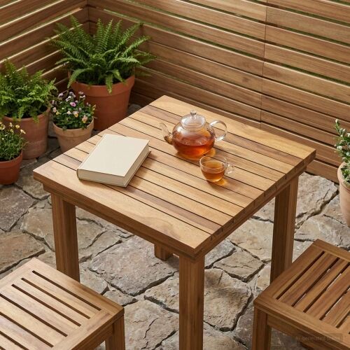 Gornji dio stola 40 x 40 x 3,5 cm Četvrtasti Čvrsto teak drvo - 40 x 40 cm Cijena
