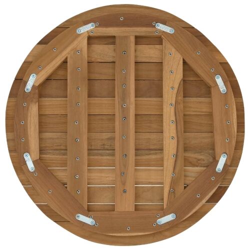 Gornji dio stola Ø 50 x 3,5 Kružni Čvrsto teak drvo Prirodna - Ø 50 cm Cijena