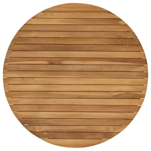 Gornji dio stola Ø 80 x 3,5 Kružni Čvrsto teak drvo Prirodna - Ø 80 cm Cijena