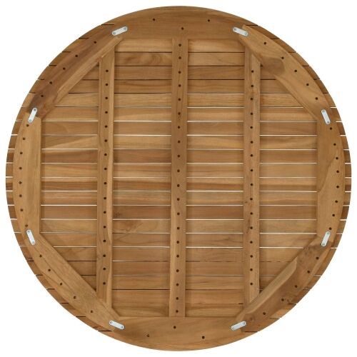 Gornji dio stola Ø 90 x 3,5 Kružni Čvrsto teak drvo Prirodna - Ø 90 cm Cijena