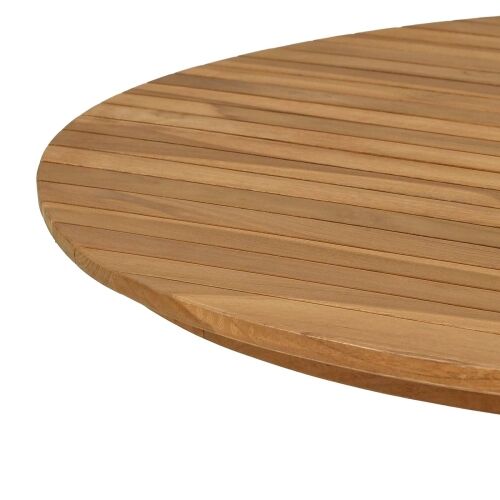 Gornji dio stola Ø 90 x 3,5 Kružni Čvrsto teak drvo Prirodna - Ø 90 cm Cijena