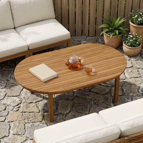 Gornji dio stola 120 x 70 x 3,5 cm Ovalni Čvrsto teak drvo - 120 x 70 cm Ovalno Cijena